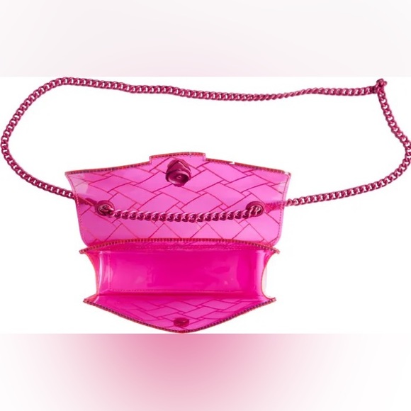 Kurt Geiger London Medium Kensington Pink Vinyl Convertible Shoulder Bag - Picture 10 of 10